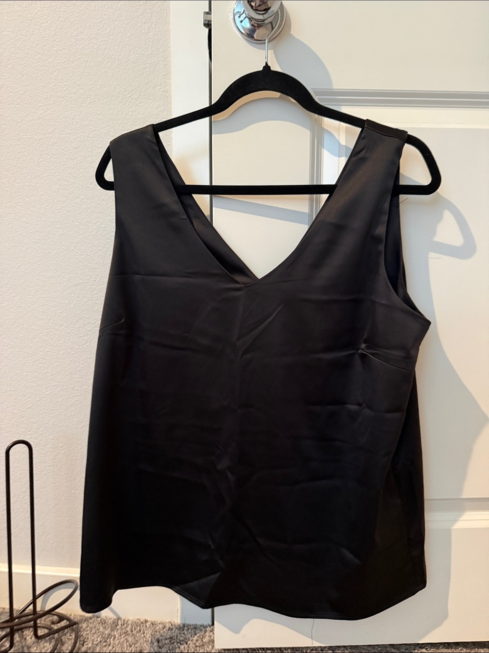 Classic Black V-Neck Women's Tank Top